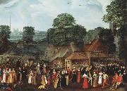 joris Hoefnagel A Fete at Bermondsey or A Marriage Feast at Bermondsey oil painting artist